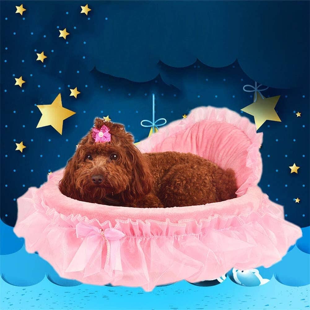 Lit Pour Chien - CuteLaceDogBed™ - Rose - La niche de Wally