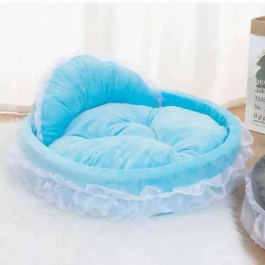 Lit pour chien - CuteLaceDogBed™ - Bleu - La niche de Wally