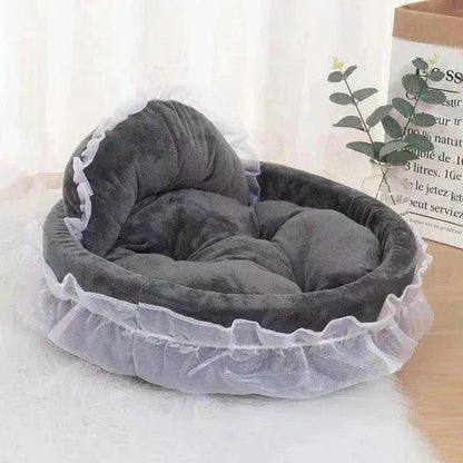 Lit Pour Chien - CuteLaceDogBed™ - Gris - La niche de Wally