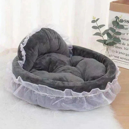 Lit Pour Chien - CuteLaceDogBed™ - Gris - La niche de Wally