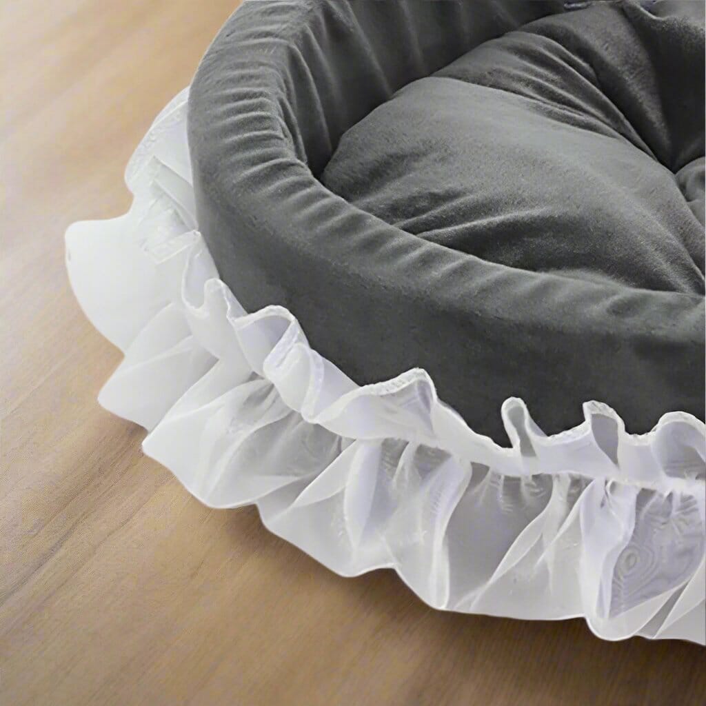 Lit Pour Chien - CuteLaceDogBed™ - Gris - La niche de Wally
