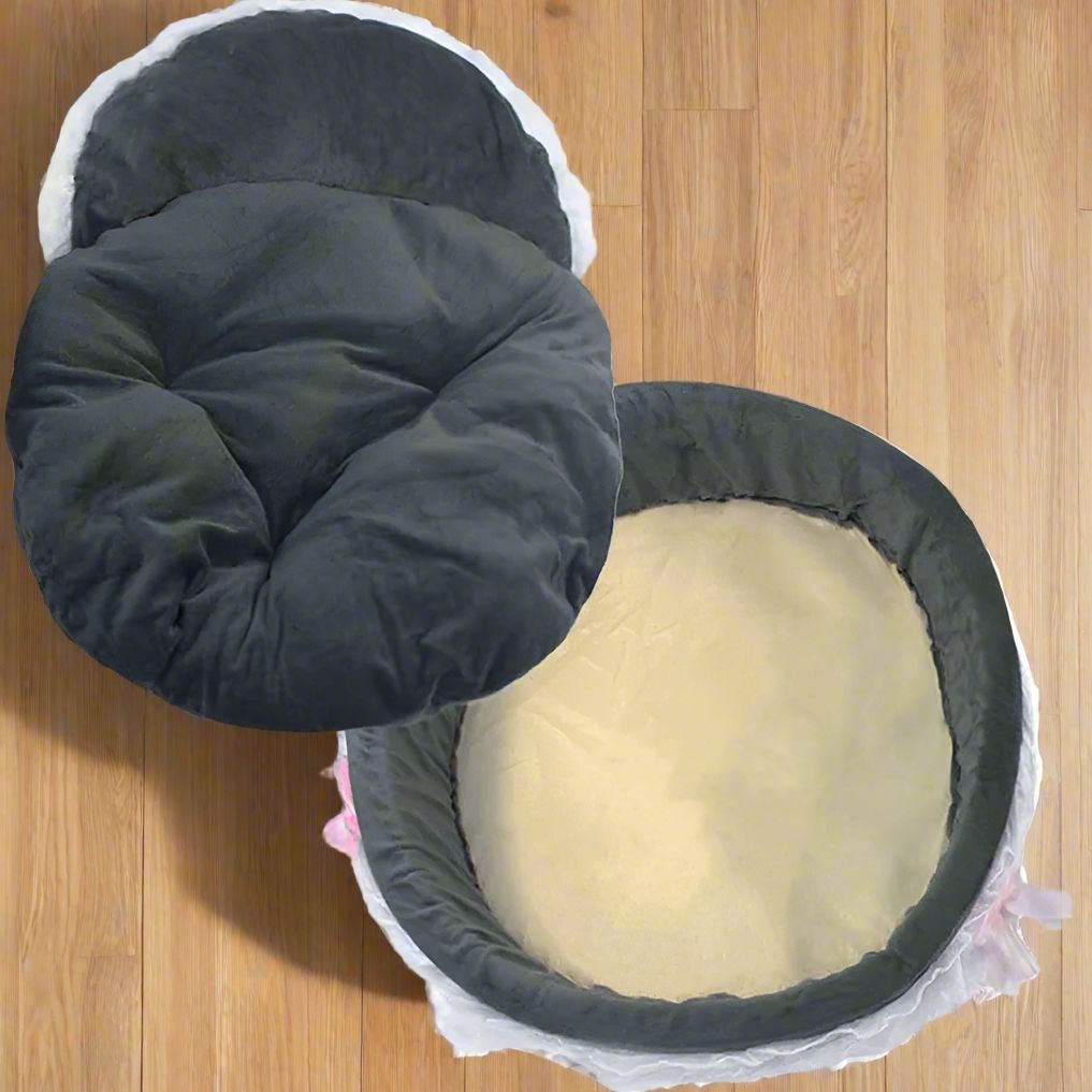 Lit Pour Chien - CuteLaceDogBed™ - Gris - La niche de Wally