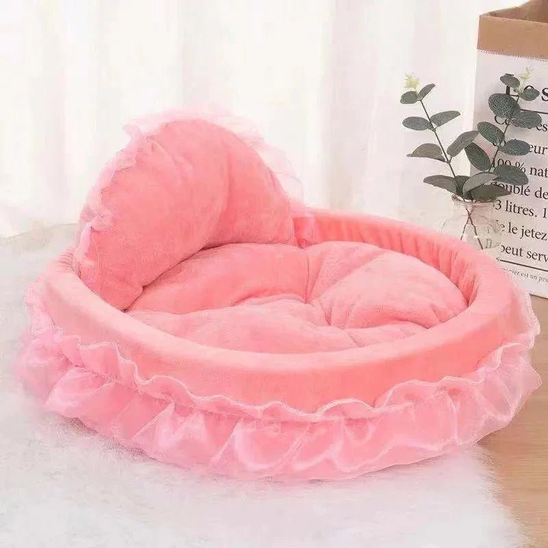 Lit Pour Chien - CuteLaceDogBed™ - Rose - La niche de Wally