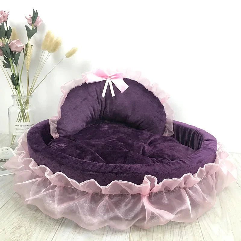 Lit Pour Chien - CuteLaceDogBed™ - Violet - La niche de Wally