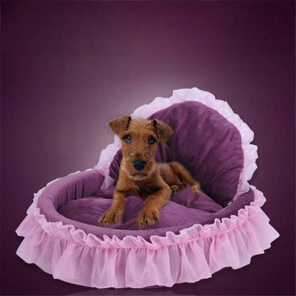 Lit Pour Chien - CuteLaceDogBed™ - Violet - La niche de Wally