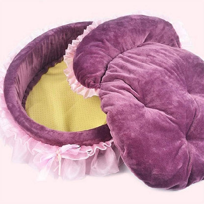 Lit Pour Chien - CuteLaceDogBed™ - Violet - La niche de Wally