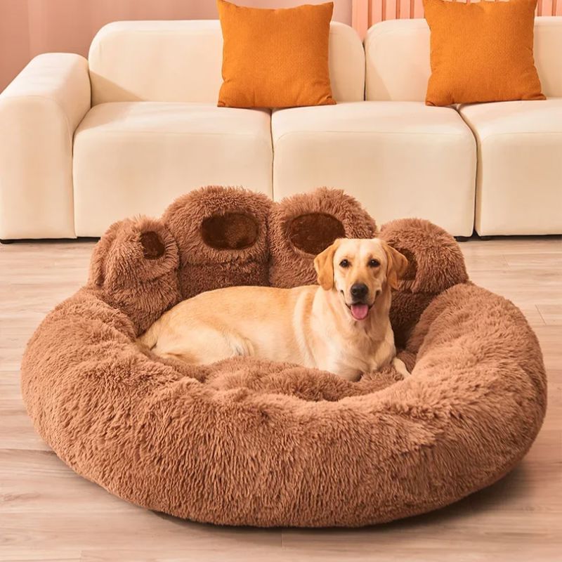 Lit pour Chien - FluffyDogBed™ - Café - La niche de Wally