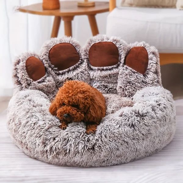 Lit pour Chien - FluffyDogBed™ - Café Dégradé - La niche de Wally
