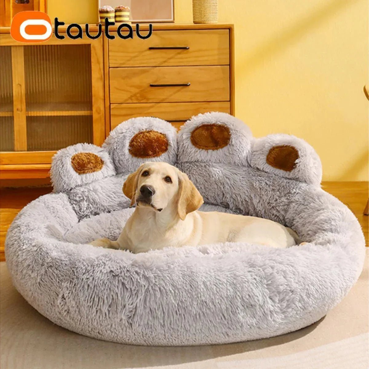 Lit pour Chien - FluffyDogBed™ - Gris - La niche de Wally