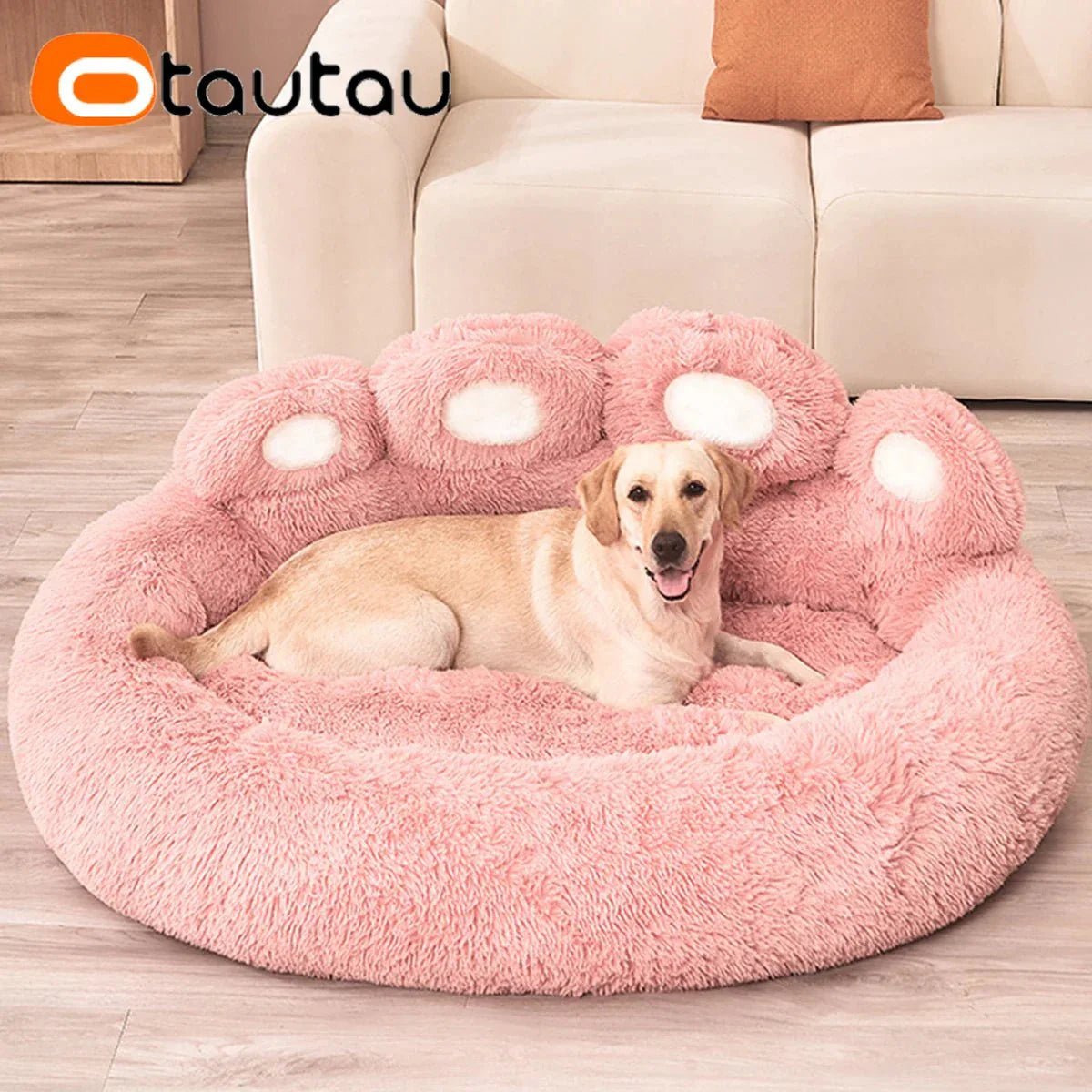 Lit pour Chien - FluffyDogBed™ - Rose - La niche de Wally