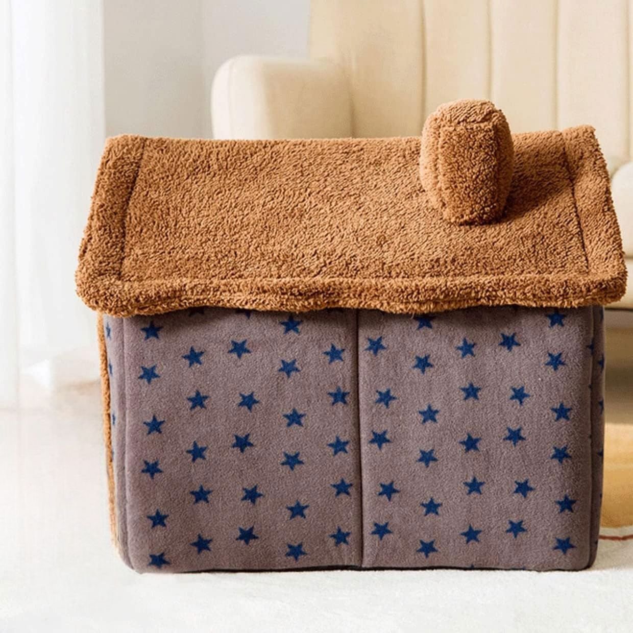 Niche Chien - ComfortableDogHouse™ - Café - La niche de Wally
