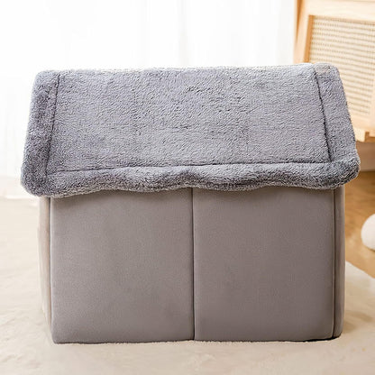 Niche Chien - ComfortableDogHouse™ - Gris Lapin - La niche de Wally