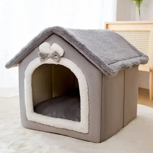 Niche Chien - ComfortableDogHouse™ - Gris Lapin - La niche de Wally