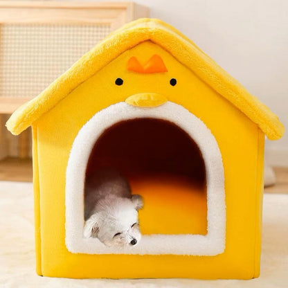Niche Chien - ComfortableDogHouse™ - Jaune Poussin - La niche de Wally
