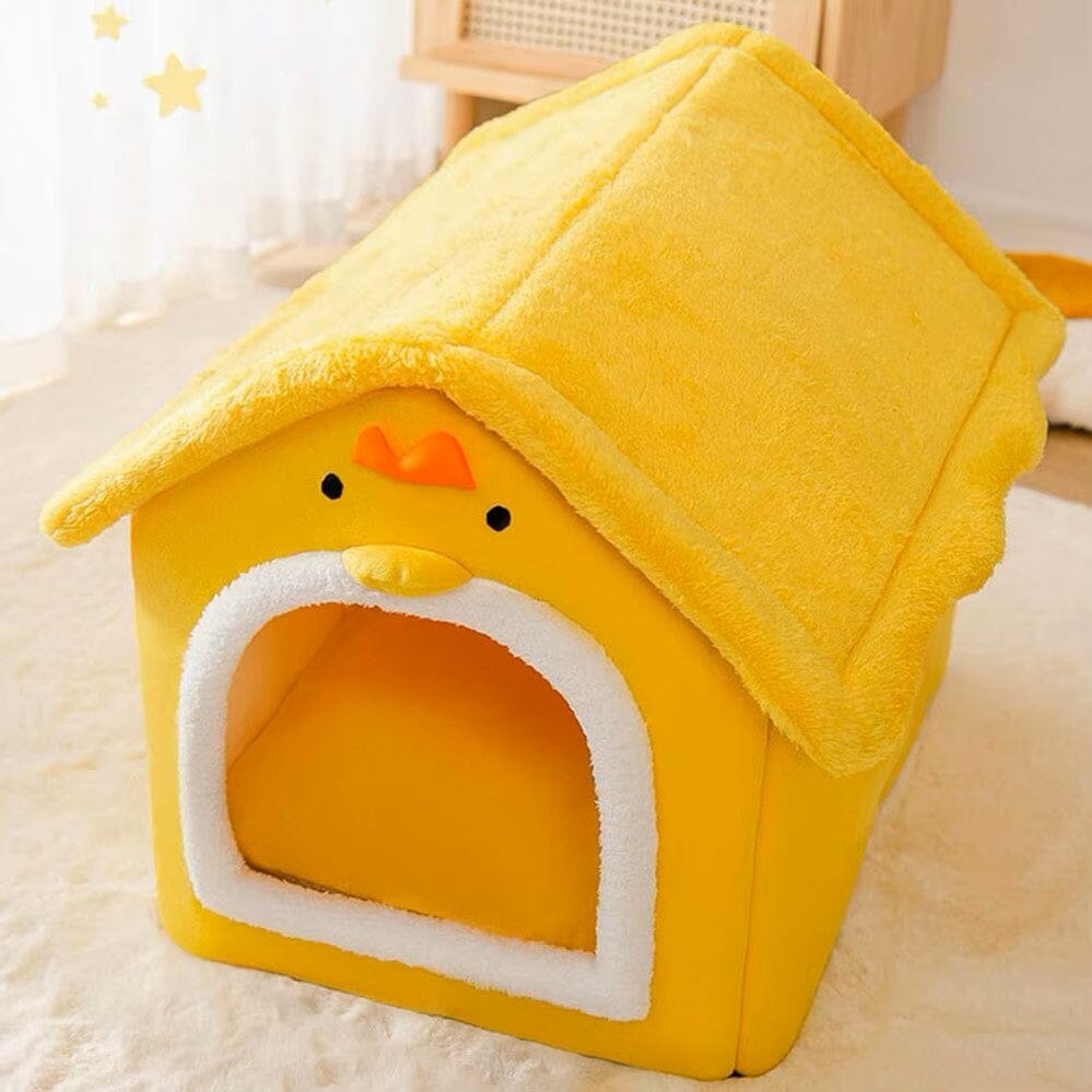 Niche Chien - ComfortableDogHouse™ - Jaune Poussin - La niche de Wally