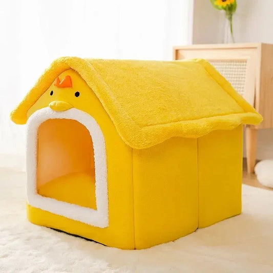 Niche Chien - ComfortableDogHouse™ - Jaune Poussin - La niche de Wally