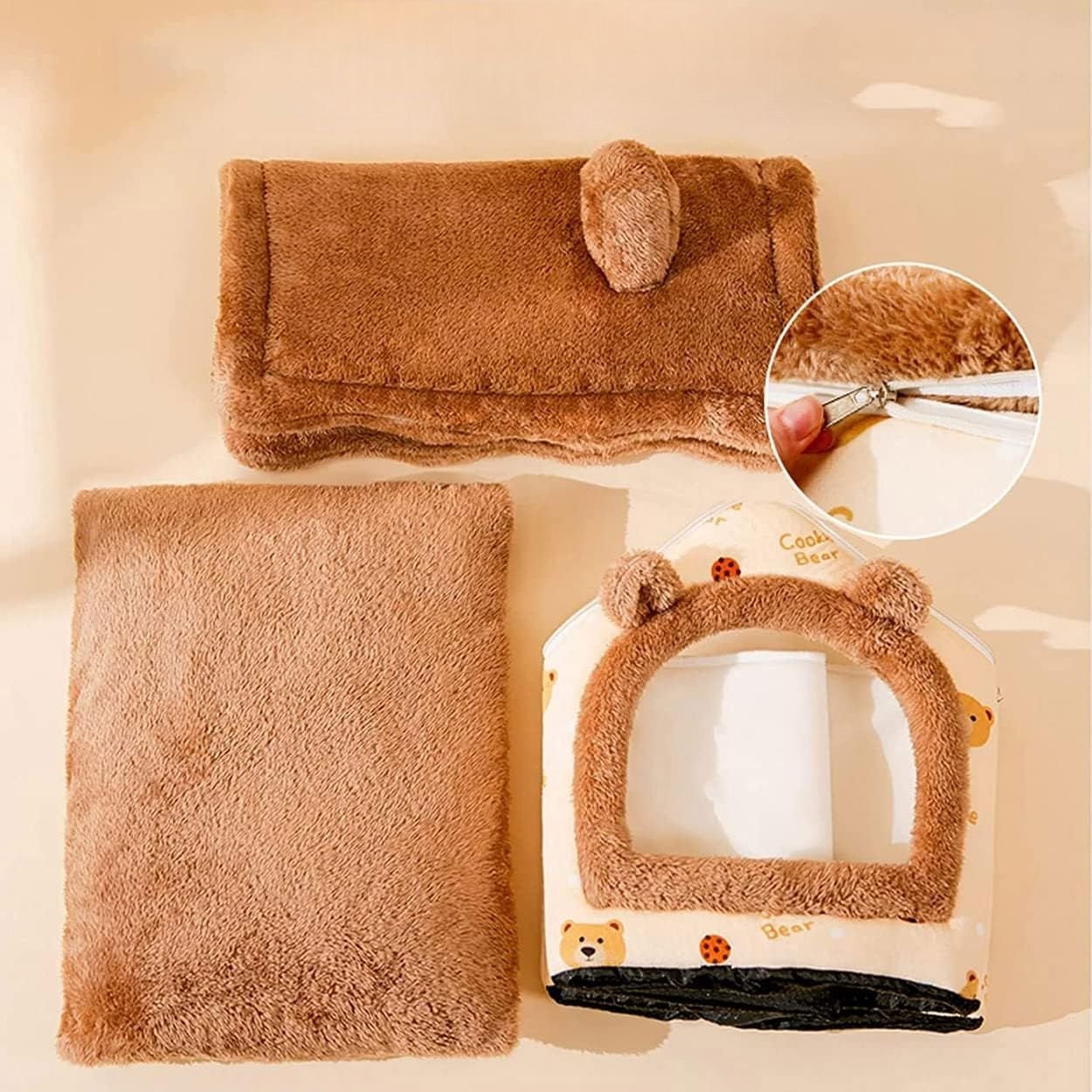 Niche Chien - ComfortableDogHouse™ - Marron Ours - La niche de Wally