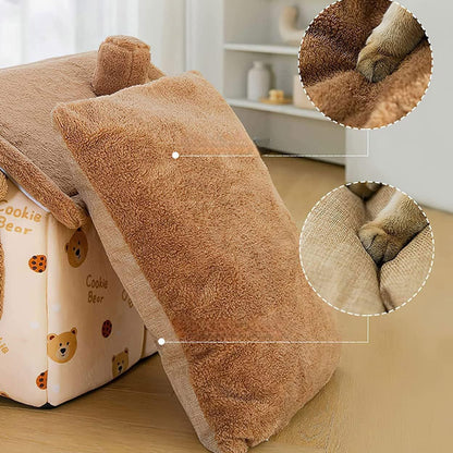 Niche Chien - ComfortableDogHouse™ - Marron Ours - La niche de Wally