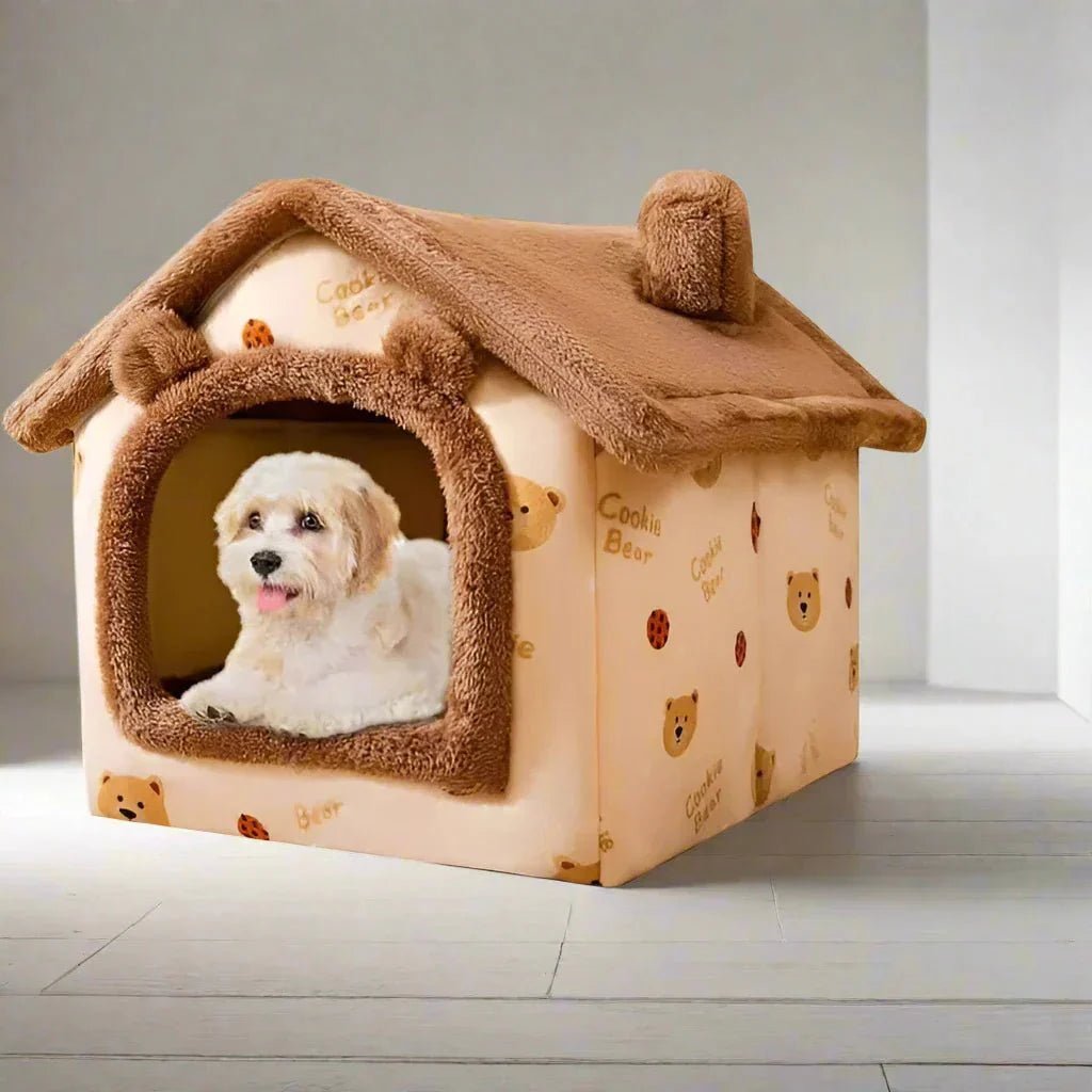Niche Chien - ComfortableDogHouse™ - Marron Ours - La niche de Wally