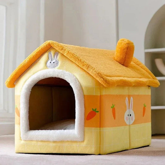 Niche Chien - ComfortableDogHouse™ - Orange Carotte - La niche de Wally