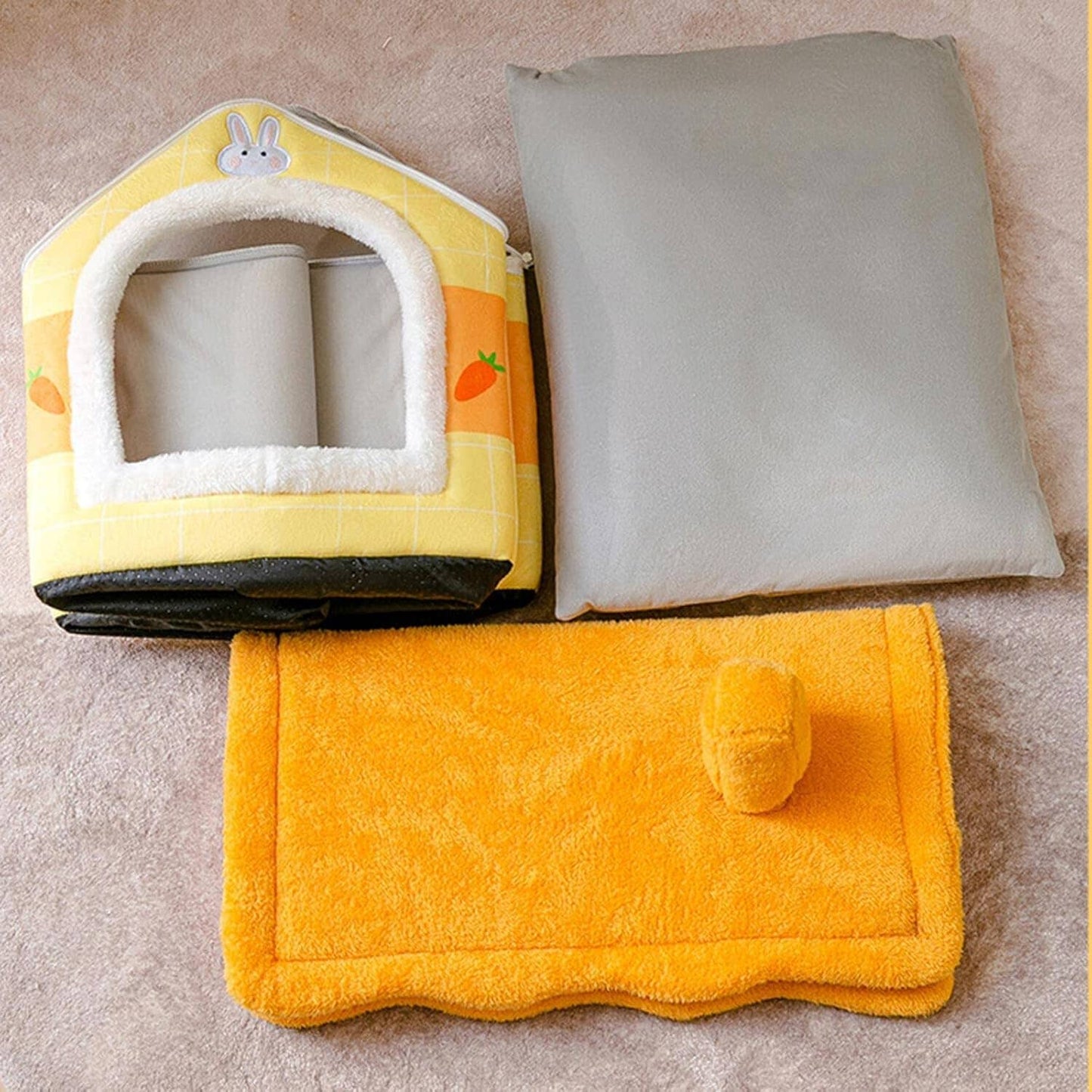Niche Chien - ComfortableDogHouse™ - Orange Carotte - La niche de Wally