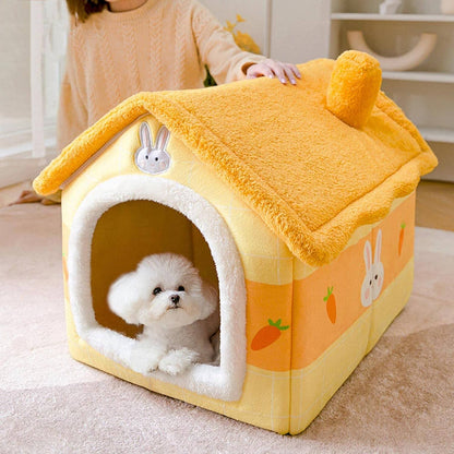 Niche Chien - ComfortableDogHouse™ - Orange Carotte - La niche de Wally