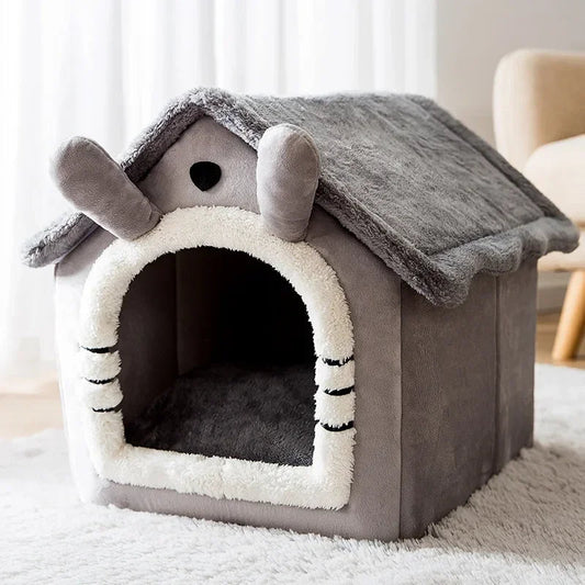 Niche Chien - ComfortableDogHouse™ - Toit simple gris - La niche de Wally