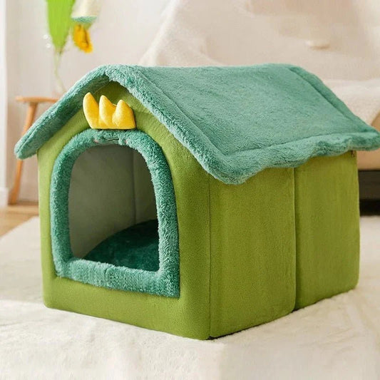 Niche Chien - ComfortableDogHouse™ - Vert Dinosaure - La niche de Wally