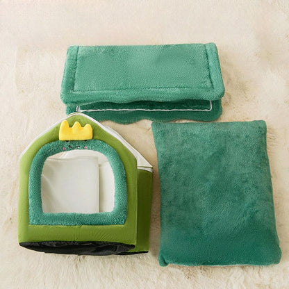 Niche Chien - ComfortableDogHouse™ - Vert Dinosaure - La niche de Wally