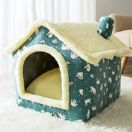 Niche Chien - ComfortableDogHouse™ - Vert Ours - La niche de Wally