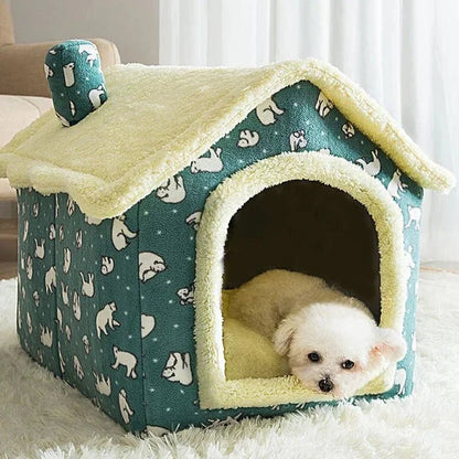 Niche Chien - ComfortableDogHouse™ - Vert Ours - La niche de Wally